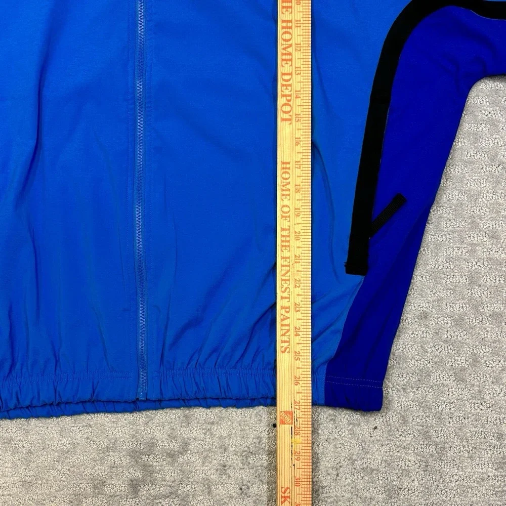 Nike DNA Just Do It Woven Basketball Full-Zip Jacket Mens L Oversized Blue $115